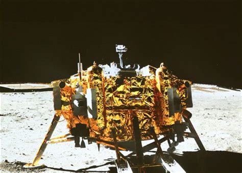 China's ambitious lunar mission chang'e 5 successfully landed on the moon on tuesday, marking the third time that the country has placed a robotic spacecraft on the lunar surface. China's flag-bearing rover photographed on moon
