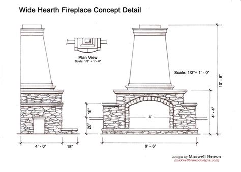 Traditional Outdoor Fireplace Traditional Exterior Elevation