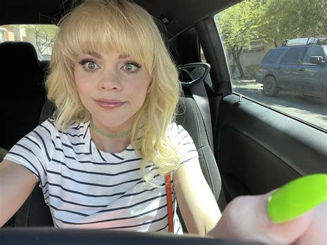 Blonde Ts Kate Zoha Driving In Her Car Selfie Tran Selfies