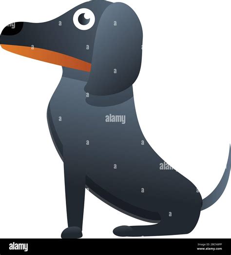 Black Dachshund Icon Cartoon Of Black Dachshund Vector Icon For Web