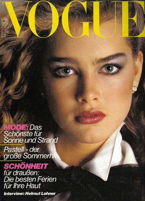 Brooke Shields Vogue Germany April 1980 Vogue Magazine Covers