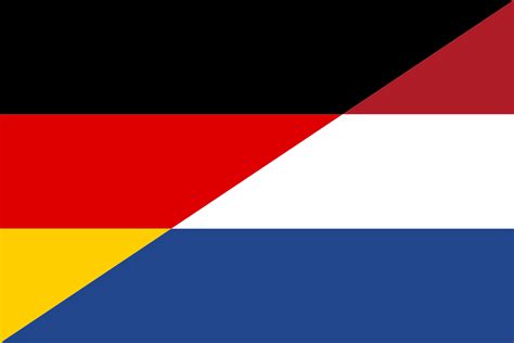 The flag of the netherlands is a horizontal tricolour of red, white, and blue. File:Flag of Germany and the Netherlands.svg - Wikimedia ...