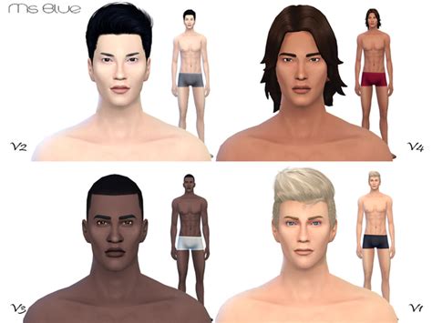 Beauty Skin Male V2 By Ms Blue At Tsr Sims 4 Updates