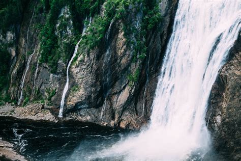 Free Images Rock Waterfall River Cliff Stream Flow Cascade Rapid Terrain Body Of