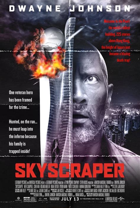 When he wakes up again the water level has sunk so low that he cannot climb out of the pool on his own. Skyscraper (2018) | Cinemorgue Wiki | FANDOM powered by Wikia