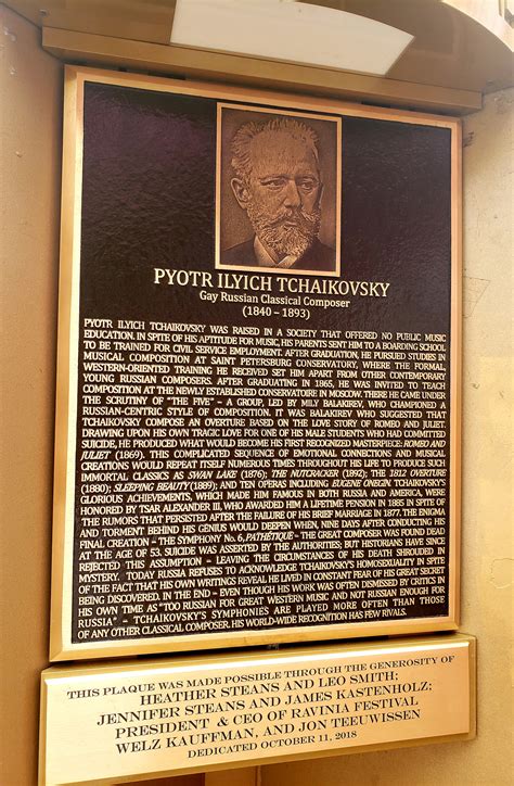 Pyotr Ilyich Tchaikovsky Bronze Memorial Legacy Project Chicago
