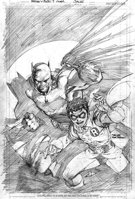 All Star Batman Robin 9 Cover Pencils Via Jimlee Jim Lee Art