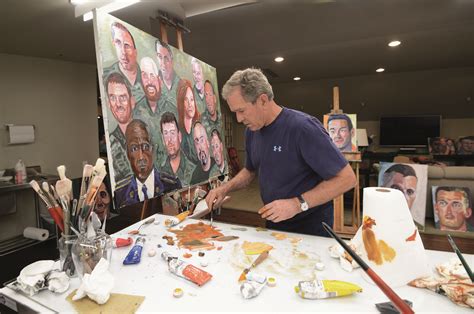 Bush talks about 'portraits of courage, a commander in chief's tribute to america's warriors' an exhibit which showcases his oil. Searching for George W. Bush in his portraits of the ...