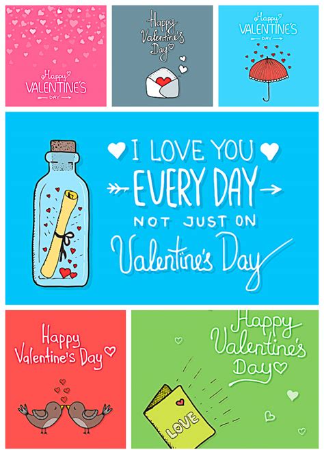 A rich set of free editable and printable valentine's day card templates in this article for you to free download, edit, print and share. Cute Valentines day cards with birds vector pack | Free ...