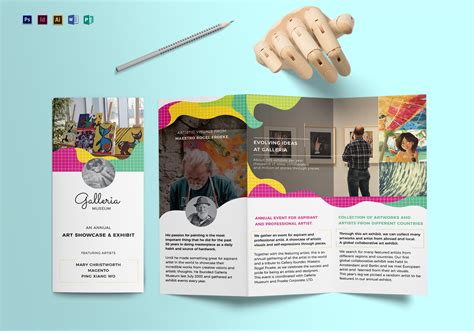 Event And Artistic Tri Fold Brochure Design Template In Psd Word