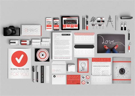 Complete Brand Identity Red Black And Gray Branding Design Brand