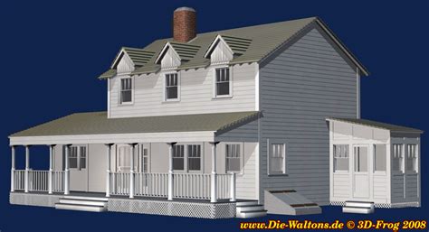Walton haus kennels, spring lake, north carolina. Die Waltons - Das Waltonhaus modelliert in 3D am Computer