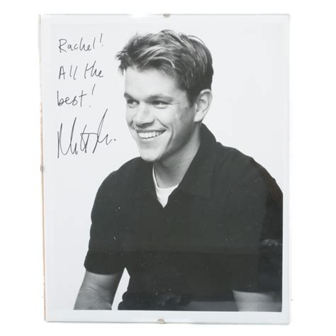 Matt Damon Autograph Ebth