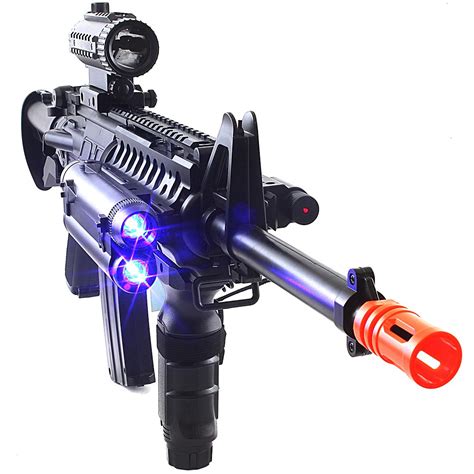Fps Full Auto Electric Aeg Airsoft Rifle Gun W Scope Laser Mm