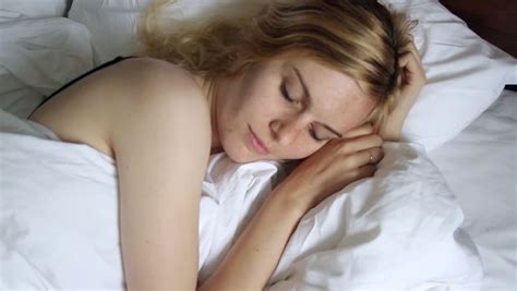 Cute Woman Under Covers In Bed Stock Footage Video Shutterstock