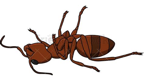 Dead Ant Cartoon Vector Clipart Friendlystock
