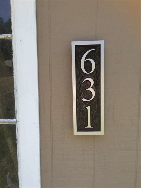 Vertical Address Sign Create Your Own House Number The Carving Company