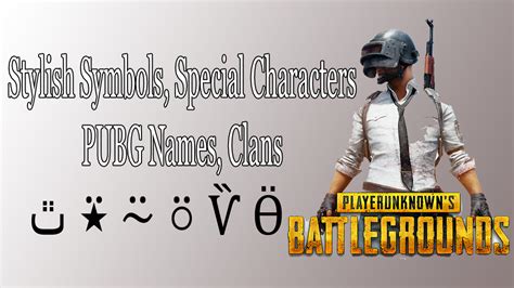 Pubg Stylish Symbols Icons Special Characters For Id Clan