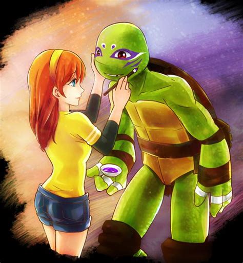 Donnie And April By Ice Mei On Deviantart Ninja Turtles Art Teenage