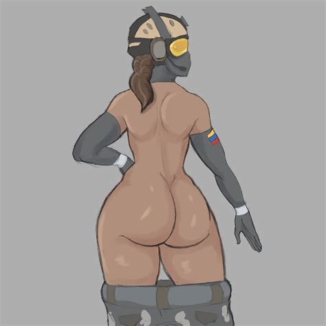 Rule 34 Ass Clothing Jumbogumbo Mask Pants Pants Down Rainbow Six Rainbow Six Siege Solis