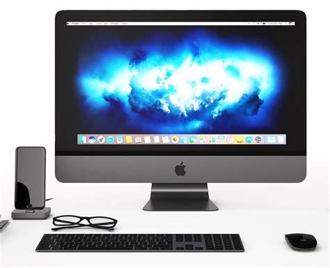 Workplace Imac Space Gray 3d Model For Vray Corona