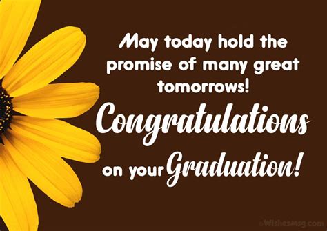 A Yellow Flower With The Words Congratulationss On Its Brown Backgrounnd