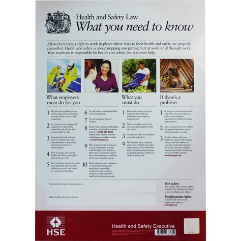 Download or print the 2021 osha worksite heat poster for free from the osha occupational safety & health administration. Health & Safety Law Poster, A3 Flexible Plastic