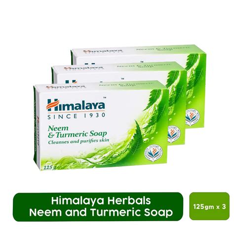 Buy Himalaya Herbals Neem And Turmeric Soap 125gm Pack Of 03 Online