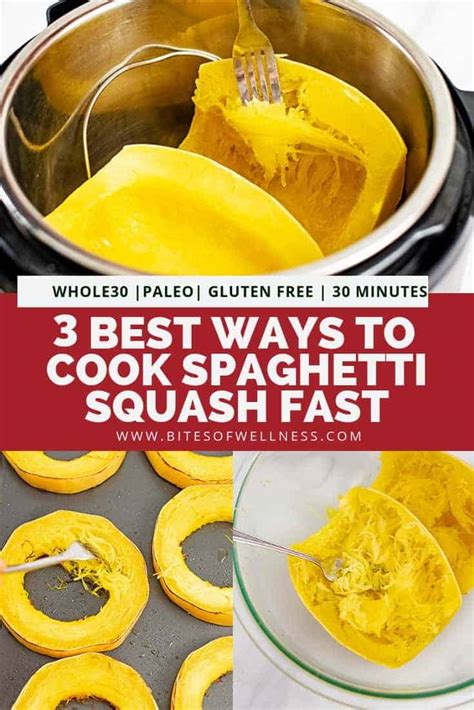 3 Best Ways To Cook Spaghetti Squash Fast Bites Of Wellness