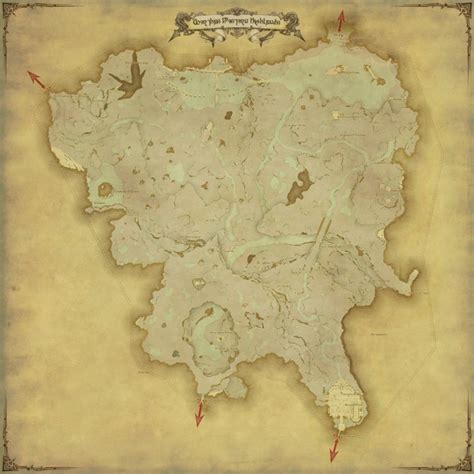 Wyvernskin Treasure Mapmap Locations Gamer Escapes Final Fantasy Xiv Ffxiv Ff14 Wiki