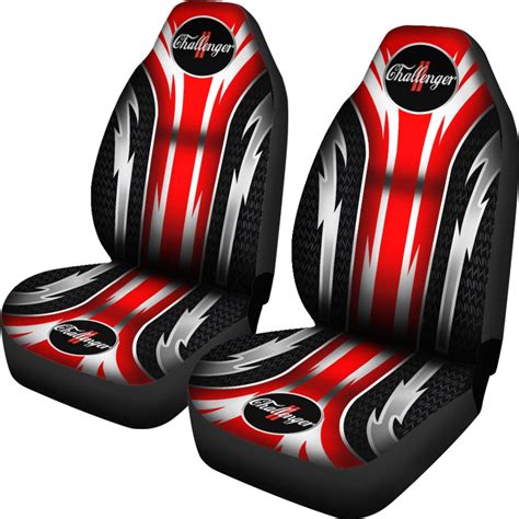 2 Front Dodge Challenger Seat Covers Red With Free Shipping My Car My
