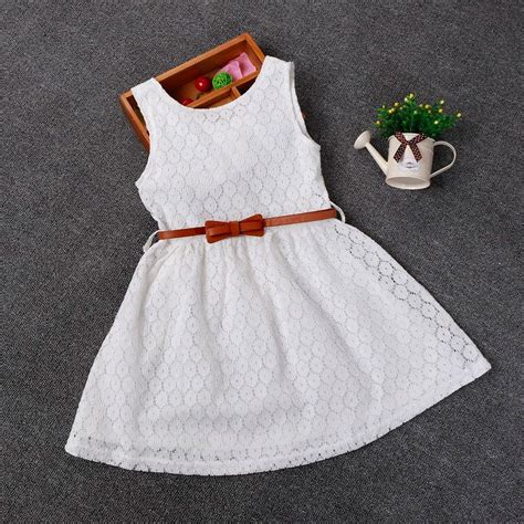 Cool Berngi 2 8 Years Summer 100 Cotton Lace Vest Girls Dress Baby