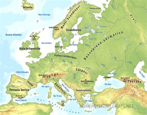 Mappa Delleuropa