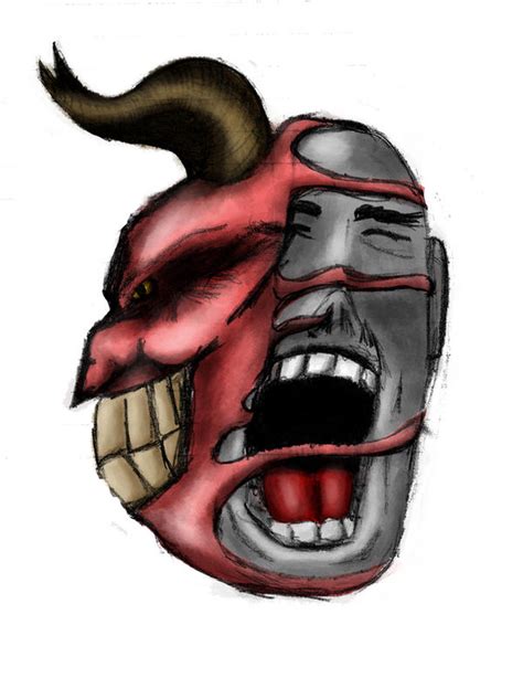 Demon Mask Possession Painte By Donnobru On Deviantart