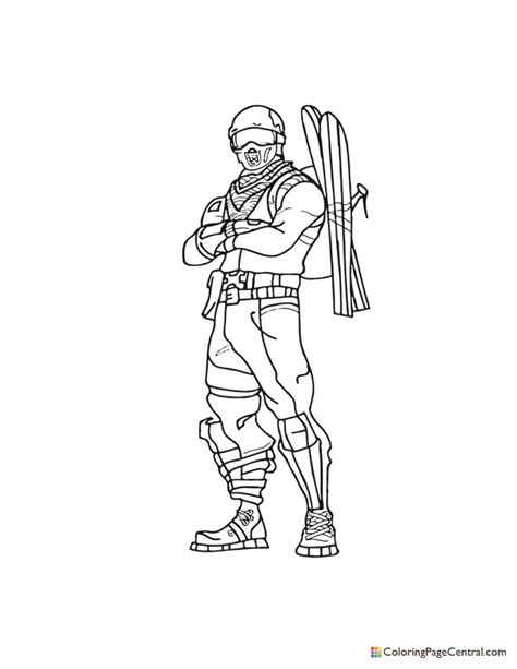 Fortnite Alpine Ace Coloring Page Coloring Page Central