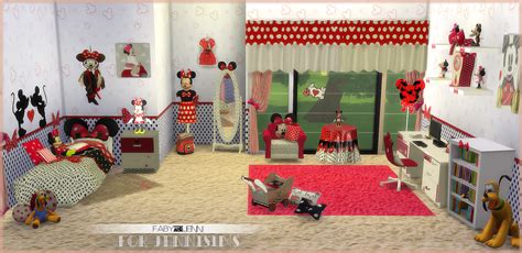 Downloads Sims 4kids Furniture Bedroom Minnie Mouse Faby For