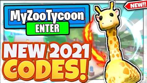 2021 My Zoo Tycoon Codes Free Cash All New Secret Roblox My Zoo