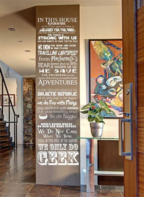 In This House We Do Geek Customizable Vinyl Wall Decal V1 Fantasy
