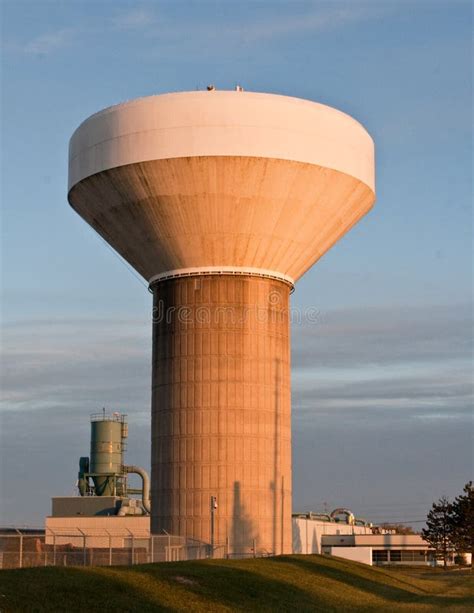 Large Water Tower Facility Stock Image Image Of Scandinavia 72885377