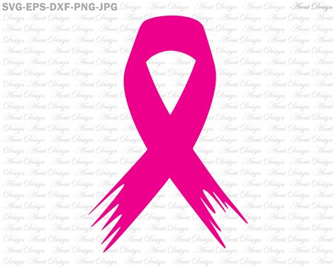 Craft Supplies Tools Cancer Ribbon Svg Breast Cancer Pink Ribbon Silhouette Svg Clipart Ancer