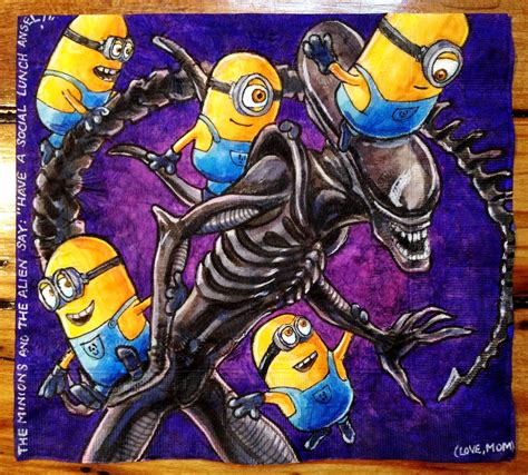 Daily Napkins Alien With Despicable Me Minions