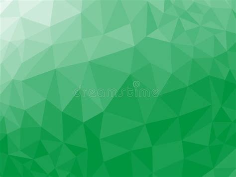 Rumpled Triangular Low Poly Style Grass Green Geometric Network Pattern