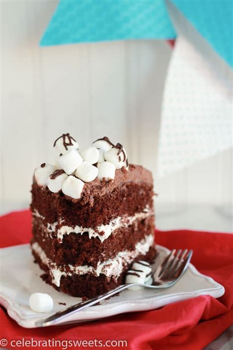 Chocolate Marshmallow Cake Celebrating Sweets