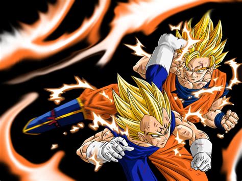 Dragon ball z and m. Goku vs Majin Vegeta - Dragon Ball Z fond d'écran (34928086) - fanpop