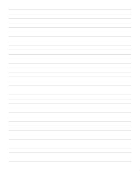 Free Printable Lined Paper A4 A4 Linedruled Paper Gen