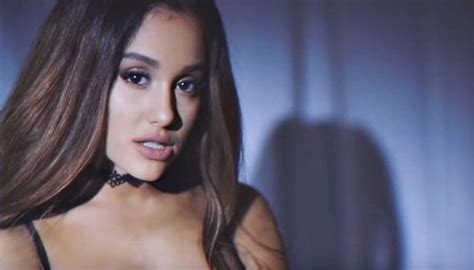 Ariana Grande Slips Into Racy Black Lingerie And Suspenders For Another