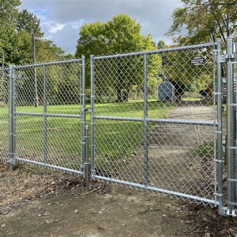 Hoover Fence Commercial Chain Link Fence Double Gates All 1 58