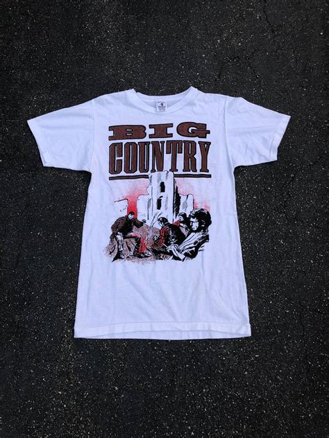 Vintage Vintage 1980s Big Country Band Tour T Shirt Uk Oasis Music