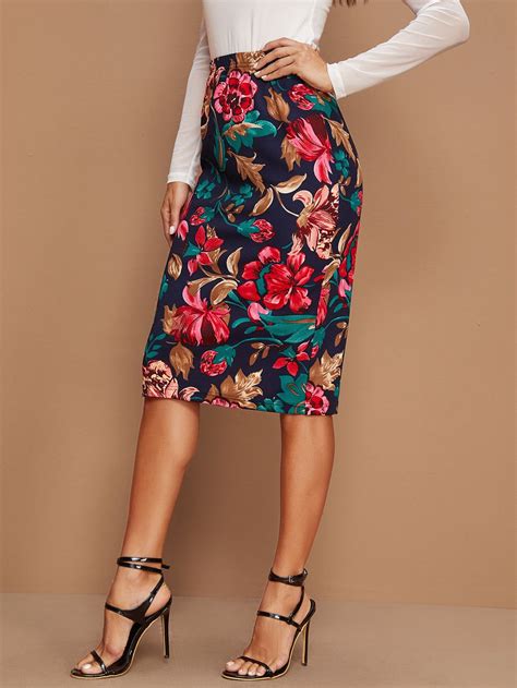 Floral Print Pencil Skirt Check Out This Floral Print Pencil Skirt On