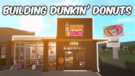 Building Dunkin Donuts In Bloxburg Youtube